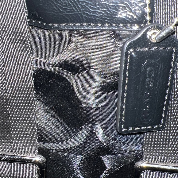 Coach Backpack Signature Black Nylon - Picture 3 of 10